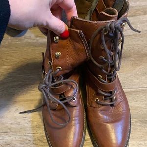 Aldo brown combat boot